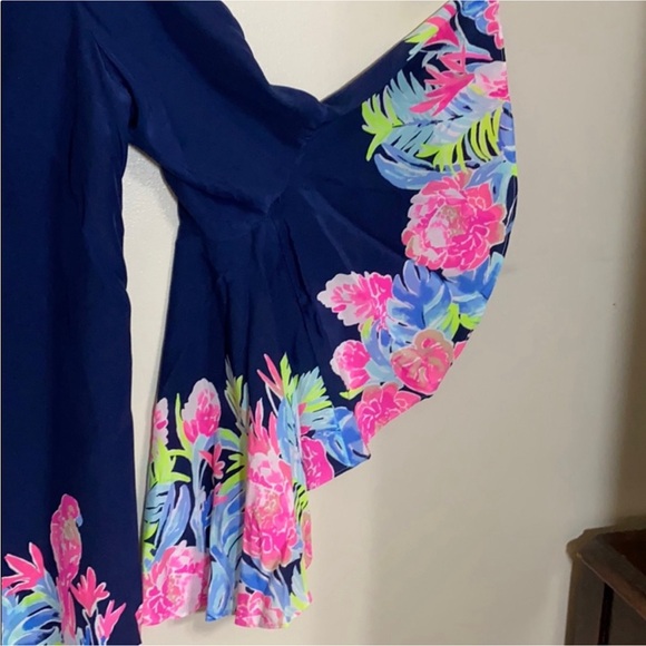 NWT ROSALIA LILLY PULITZER SILK DRESS SZ 16 - Picture 3 of 11